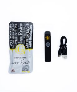 EAST COAST GOLD – DISPOSABLE RECHARGEABLE VAPE CART – LIVE RESIN – 1GM