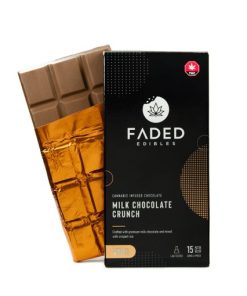 Buy Faded Cannabis Co. Milk Chocolate Crunch Bar