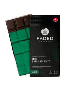 Buy Faded Cannabis Co. Mint Dark Chocolate Bar