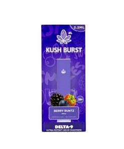 KUSH BURST XL – DISPOSABLE VAPE CARTS – INFUSED LIQUID DIAMONDS – 2.2GM (2200MG)